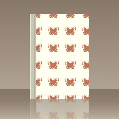 Kelebek ve kitap. Nesnenin gerçekçi görüntü