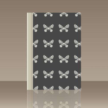 Kelebek ve kitap. Nesnenin gerçekçi görüntü