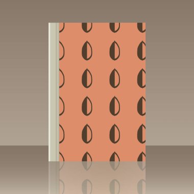 Yaprakları ve kitap. Nesnenin gerçekçi görüntü