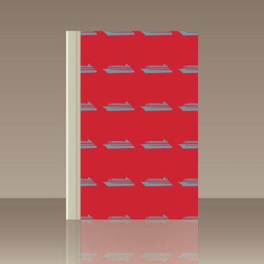 Deniz ulaşımı ve kitap. Nesnenin gerçekçi görüntü