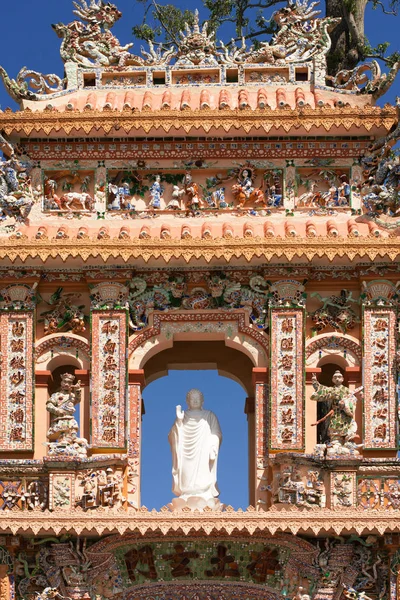 Fronton Van Boeddhisme Tempel — Stockfoto