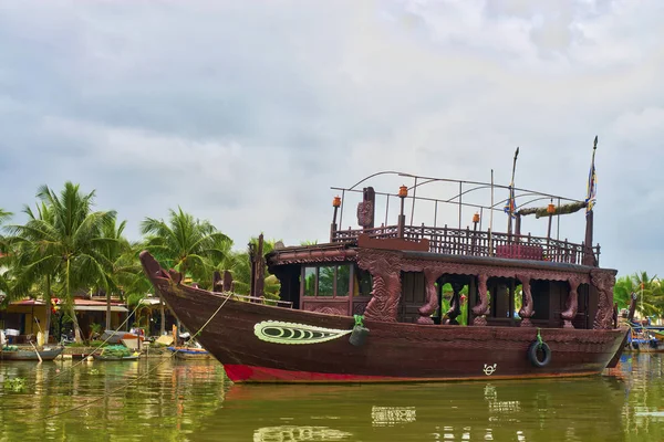 Barco Pesca Ciudad Vietnamita Hoian — Foto de Stock