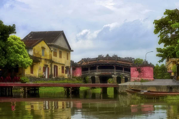 Puente Cubierto Japonés Antigua Ciudad Hoi Vietnam — Foto de Stock
