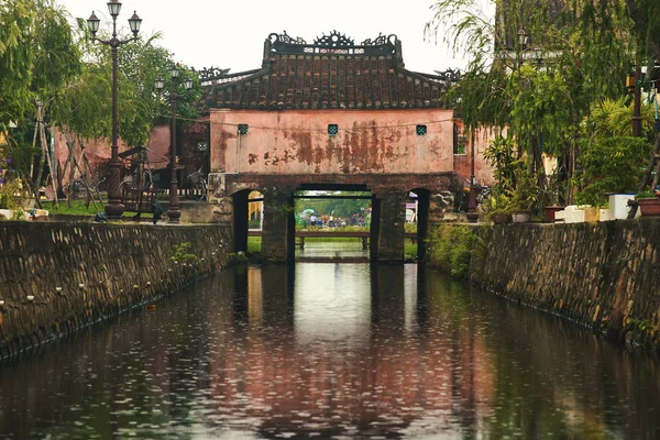 Japanese Covered Bridge Hoi Ancient Town Vietnam — Stock Photo, Image