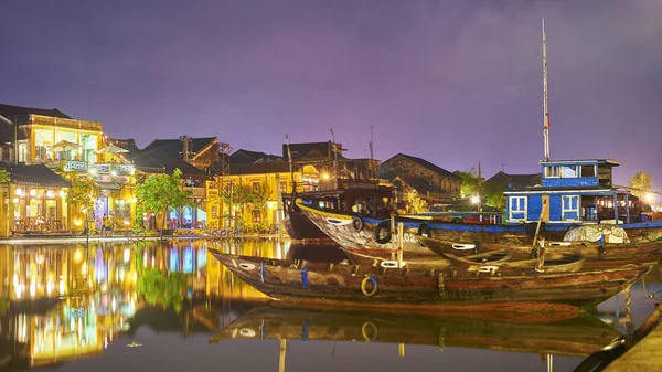 Hoi Vietnam Noviembre 2014 Barco Pesca Ciudad Vietnamita Hoian — Foto de Stock