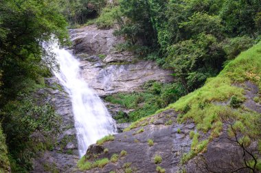 Chiang Mai, Tayland için derin ormandaki güzel şelale.