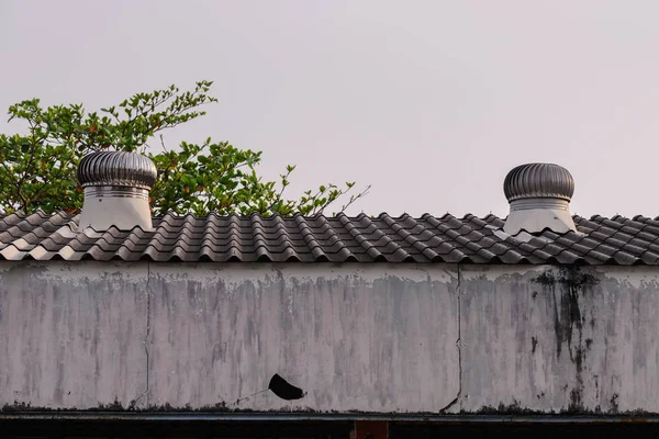 Ventilation system on the roof of factory. — Stock Photo, Image