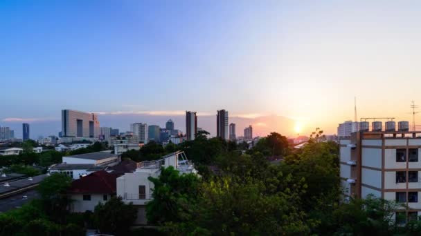 Bangkok Timelapse Napnyugtakor Thaiföld — Stock videók