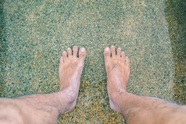 Ayak masaj spa ile doğal kaplıca.