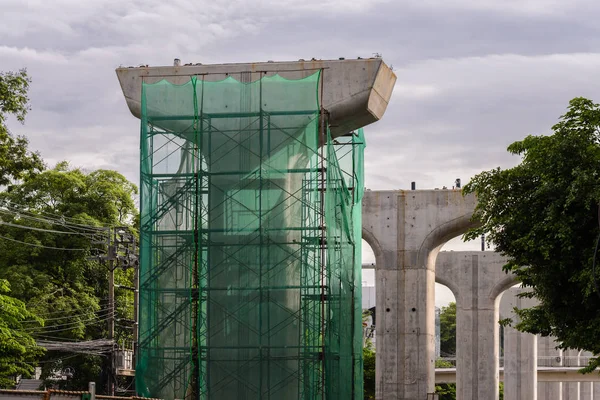 Bangkok gökyüzü tren (Bts) yapım aşamasında.