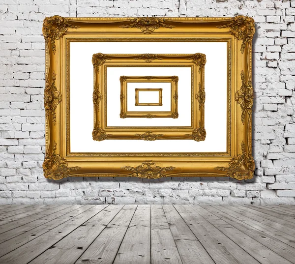 Golden old frame — Stock Photo, Image