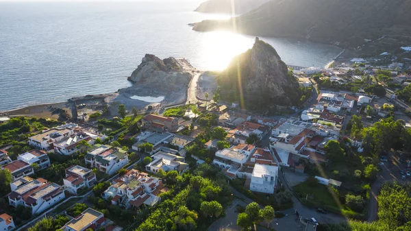 Foto Vista Aérea Del Dron Volador Los Baños Lodo Volcánicos —  Fotos de Stock