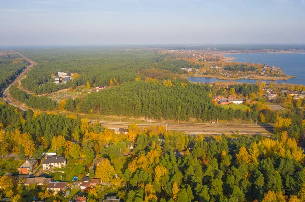 Beautiful Aerial Panoramic View Photo Flying Drone Vecmilgravis District Beautiful — Stock Photo, Image