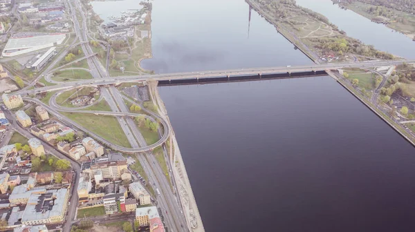 Riga Nın Köprülerinin Daugava Nehri Nin Kulesinin Letonya Nın Riga — Stok fotoğraf