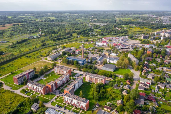 Rezekne Latvia July 2019 Beautiful Aerial View Photo Flying Drone — Stock Photo, Image