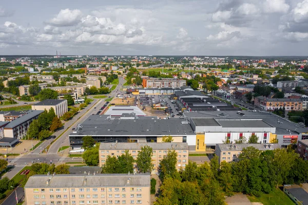 Bella Foto Vista Aerea Dal Drone Volante Panoramico Sul Centro — Foto Stock