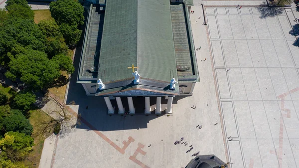 Schöne Luftaufnahme Von Der Drohne Auf Der Kathedrale Von Stanislav — Stockfoto