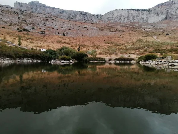 스페인의 안달루시아 말라가 지방의 호수와 — 스톡 사진