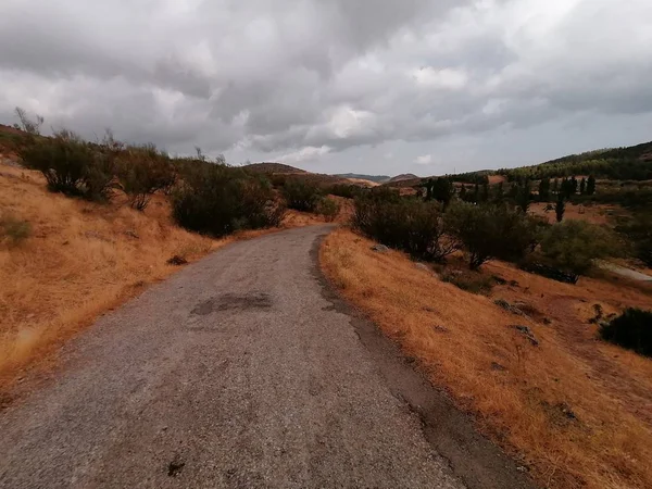 Krajobraz Torcal Antequera Malaga Andalucia Hiszpania Jest Unikalne Naturalne Miejsce — Zdjęcie stockowe