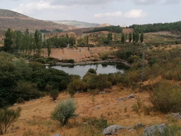 Pequeño Lago Montaña Torcal Antequera Provincia Málaga Andalucía España — Foto de Stock