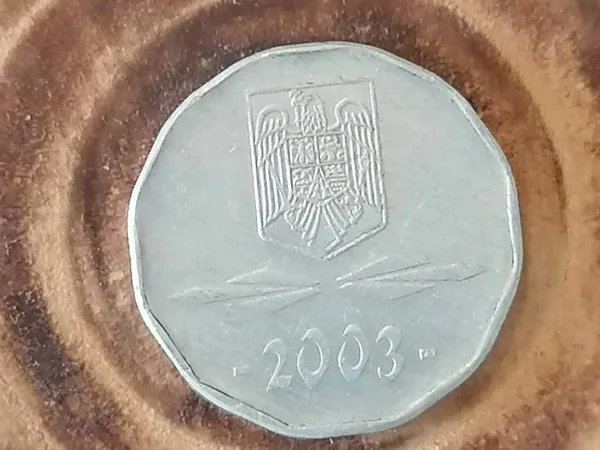 Image Close Coin Romania — 스톡 사진