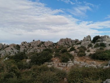 Torcal de Antequera, province of Malaga, Andalusia, Spain The unique shape of the rocks is due to the erosion that occurred 150 million years ago.