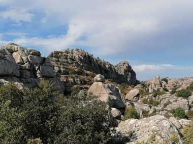 Torcal de Antequera, province of Malaga, Andalusia, Spain The unique shape of the rocks is due to the erosion that occurred 150 million years ago.