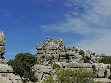 Torcal de Antequera, province of Malaga, Andalusia, Spain The unique shape of the rocks is due to the erosion that occurred 150 million years ago.