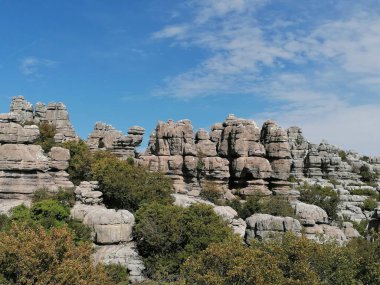 Torcal de Antequera, province of Malaga, Andalusia, Spain The unique shape of the rocks is due to the erosion that occurred 150 million years ago.