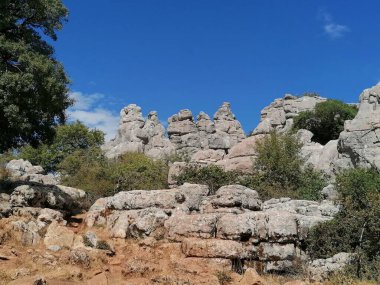 El Torcal Ulusal Parkı, Torcal de Antequera, Malaga Eyaleti, Endülüs, İspanya