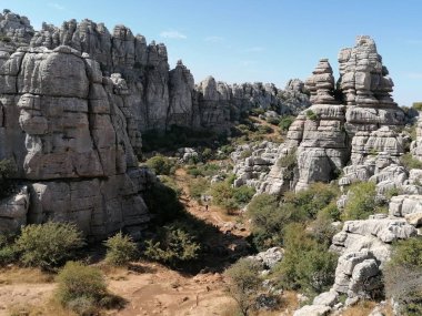 El Torcal Ulusal Parkı, Torcal de Antequera, Malaga Eyaleti, Endülüs, İspanya