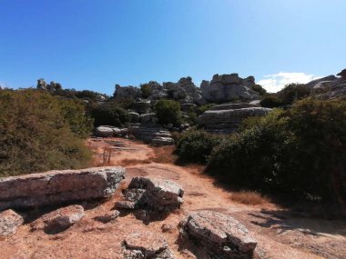 El Torcal Ulusal Parkı, Torcal de Antequera, Malaga Eyaleti, Endülüs, İspanya