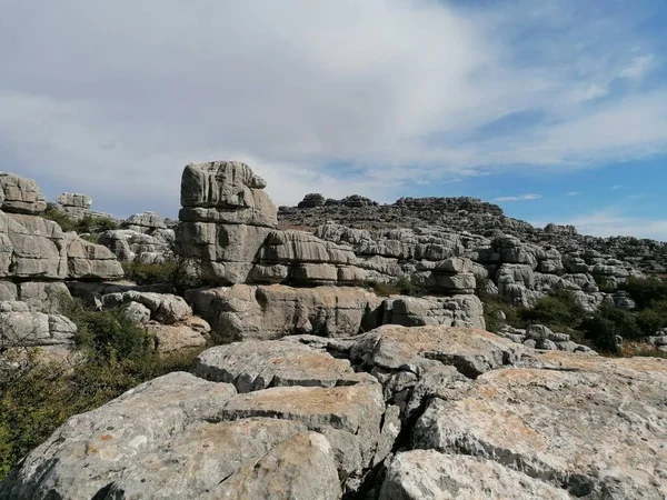 Torcal de Antequera, province of Malaga, Andalusia, Spain The unique shape of the rocks is due to the erosion that occurred 150 million years ago.