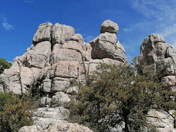 Torcal de Antequera, province of Malaga, Andalusia, Spain The unique shape of the rocks is due to the erosion that occurred 150 million years ago.