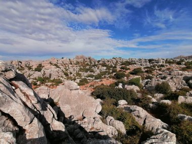 El Torcal Ulusal Parkı, Torcal de Antequera, Malaga Eyaleti, Endülüs, İspanya