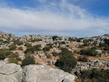 El Torcal Ulusal Parkı, Torcal de Antequera, Malaga Eyaleti, Endülüs, İspanya
