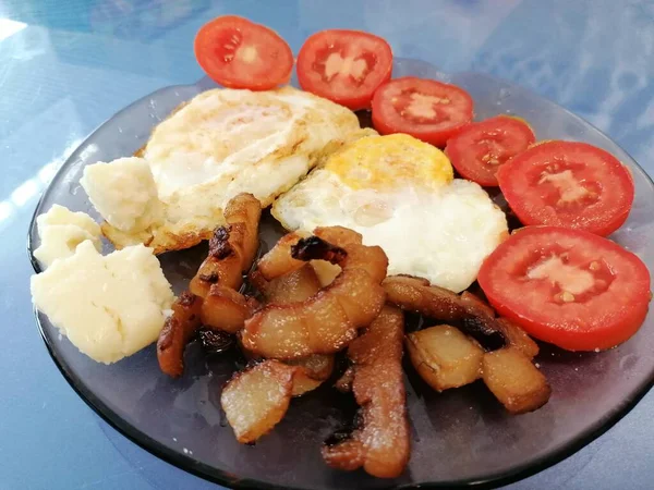 Macaroni Eten Kaas Andalusië Spanje — Stockfoto