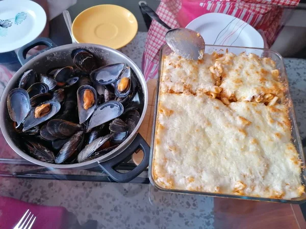 Macarrones Queso Andalucía España — Foto de Stock