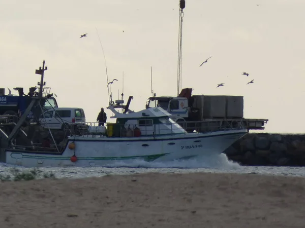 Fischerboote Isla Cristina Huelva Provinz Andalusien Spanien — Stockfoto