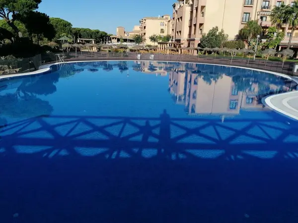 Punta Umbria Spain Beautiful Pool Landscape Hotel — Stock Photo, Image