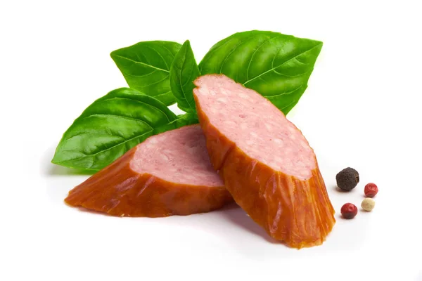 Fesleğenli tütsülenmiş sosis