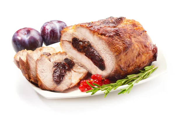 Kuru erik ile Kızartma domuz