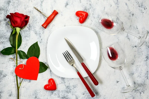 Cena romantica per San Valentino — Foto Stock