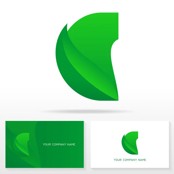 Carta C icono de logotipo plantilla de diseño — Vector de stock