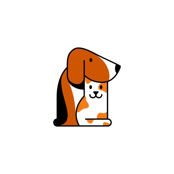 PETSHOP nebo veterinární klinika logo — Stockový vektor