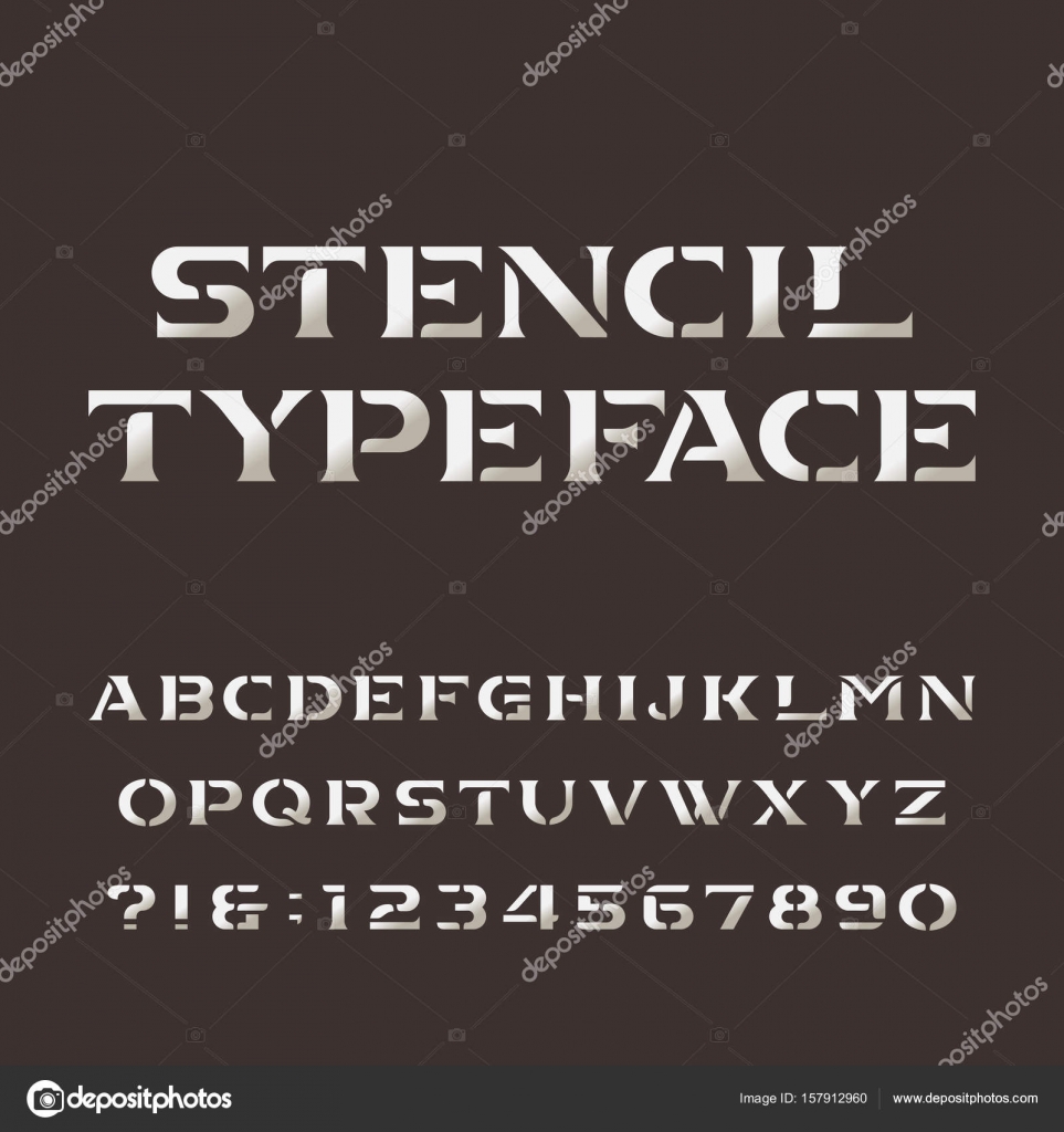 Retro alphabet vector stencil font. Letters, numbers and symbols on the  dark woo #Sponsored , #ad, #advertisement, #vecto…