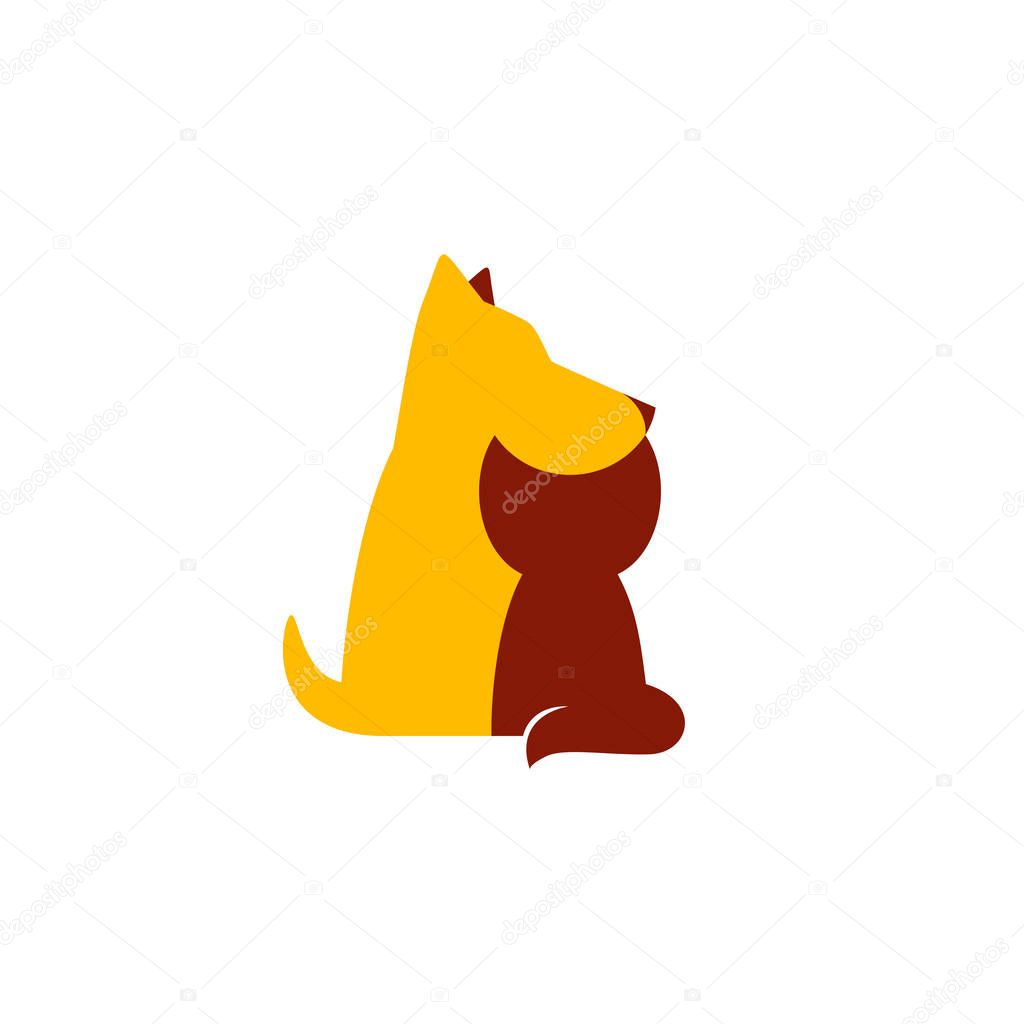 Petshop or veterinary clinic logo. 