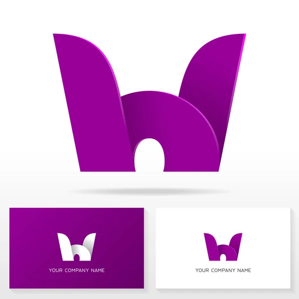 Letter H logo pictogram ontwerp sjabloon. — Stockvector