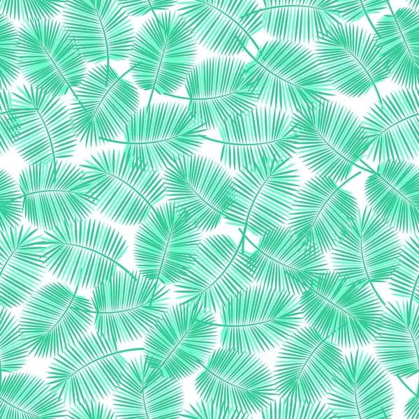 Palm Dikişsiz desen bırakır. Yeşil renkler. Hisse senedi vektör arka plan