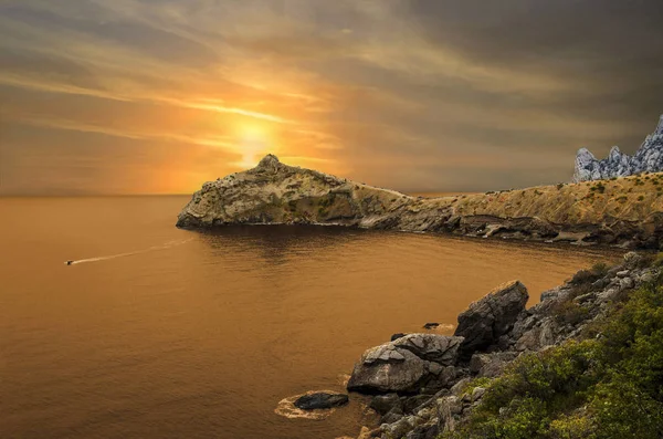 Cape Kaptan Crimea'da yeni dünya — Stok fotoğraf